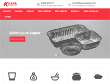 Tablet Screenshot of kayaambalaj.com.tr